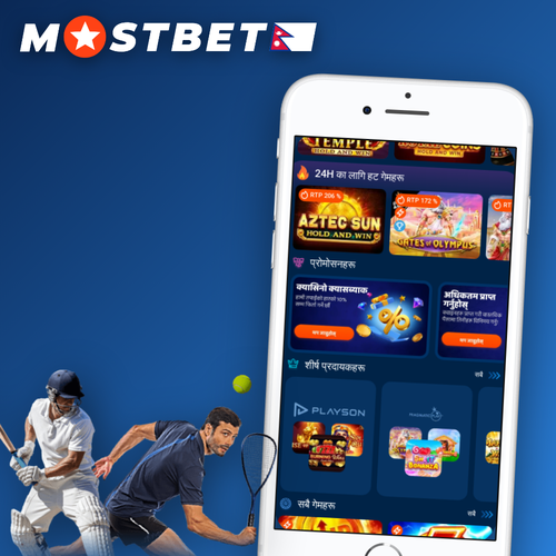 Mostbet Casino Nepal lobby collage with slot reels, roulette wheel and blackjack cards