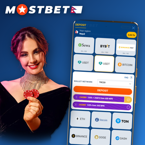 How to deposit money in Mostbet Nepal using eSewa, Khalti, Visa and USDT on mobile