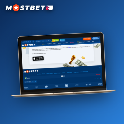 Person at a desk using Mostbet for PC with live sports odds and casino window open