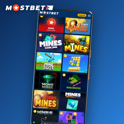 Mostbet Mines extreme volatility board dominated by mines with one lit gem